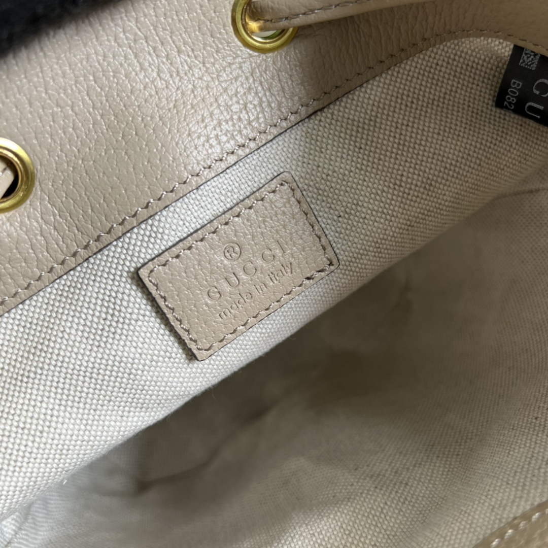 Gucci ‎‎‎550620 Ophidia mini GG bucket bag beige leather