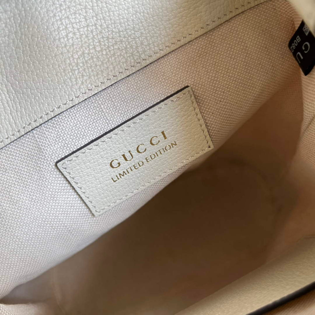Gucci ‎‎‎550621 Ophidia small GG bucket bag beige leather
