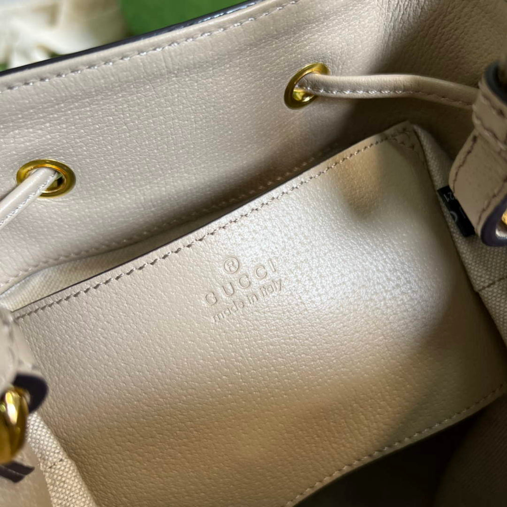 Gucci ‎‎‎550621 Ophidia small GG bucket bag beige