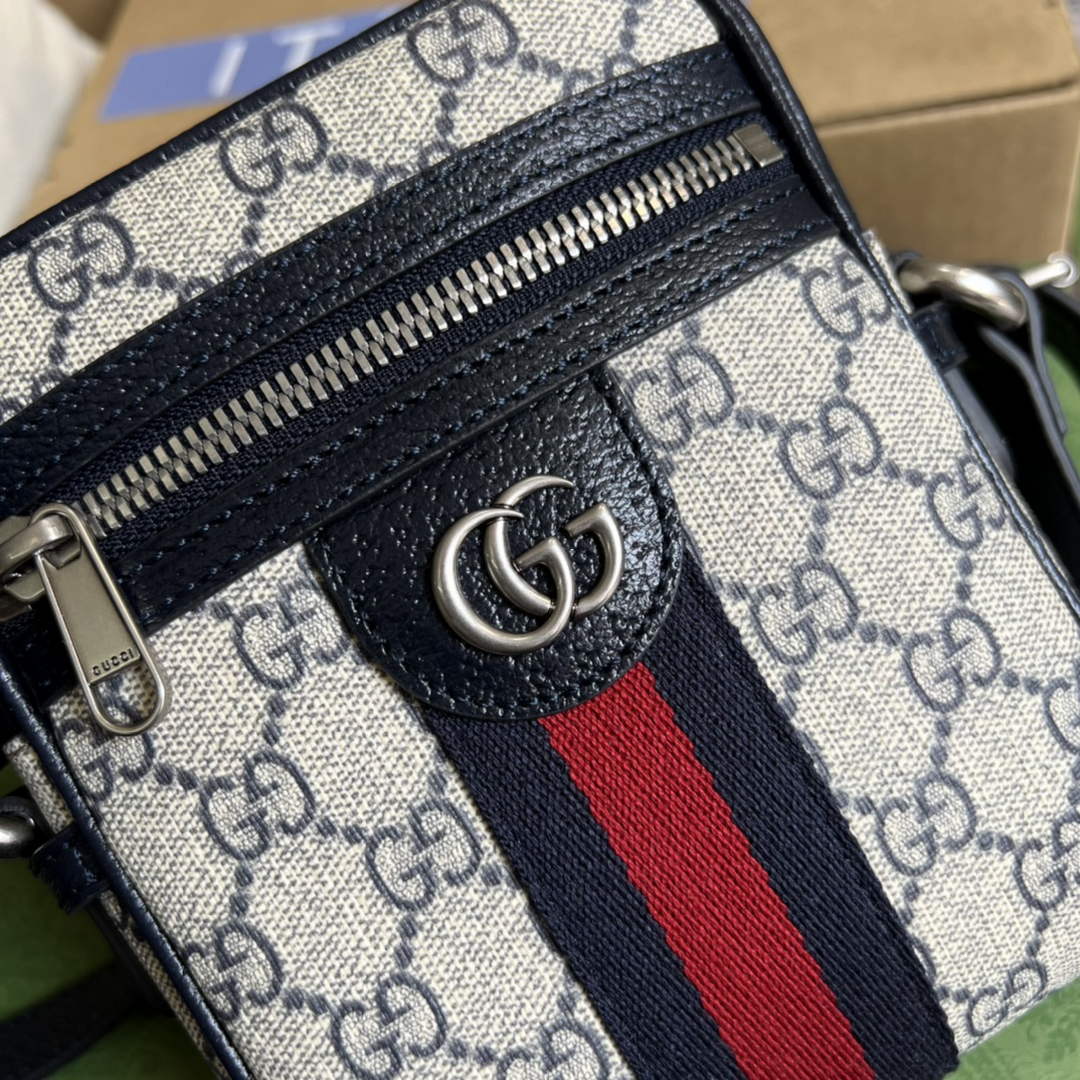 Gucci ‎598127 Ophidia GG shoulder bag Blue leather