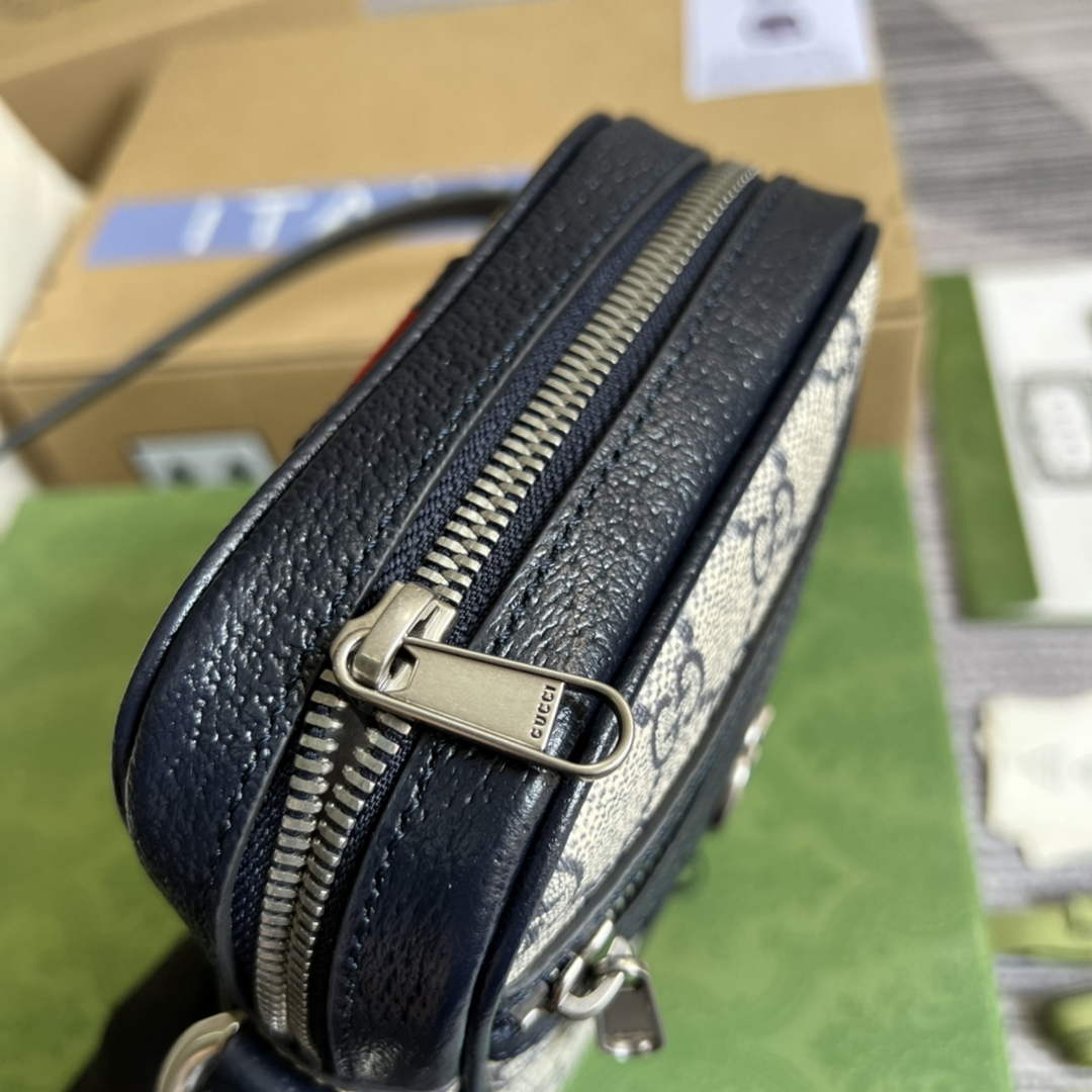 Gucci ‎598127 Ophidia GG shoulder bag Blue leather