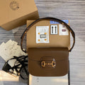 Gucci 602204 Horsebit 1955 shoulder bag Brown leather