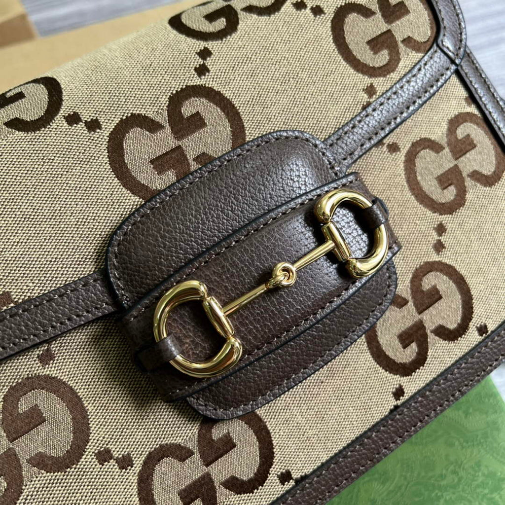 Gucci 602204 Horsebit 1955 shoulder bag brown with brown leather
