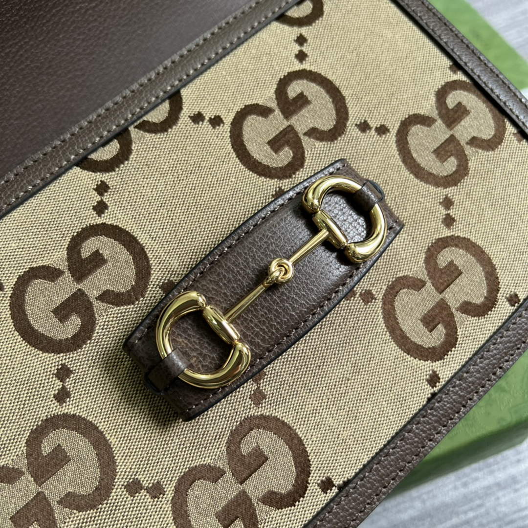 Gucci 602204 Horsebit 1955 shoulder bag brown with brown leather