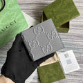 ‎Gucci ‎625559 GG embossed bi-fold wallet Gray
