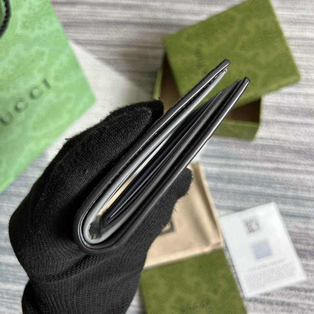 ‎Gucci ‎625559 GG embossed bi-fold wallet Gray