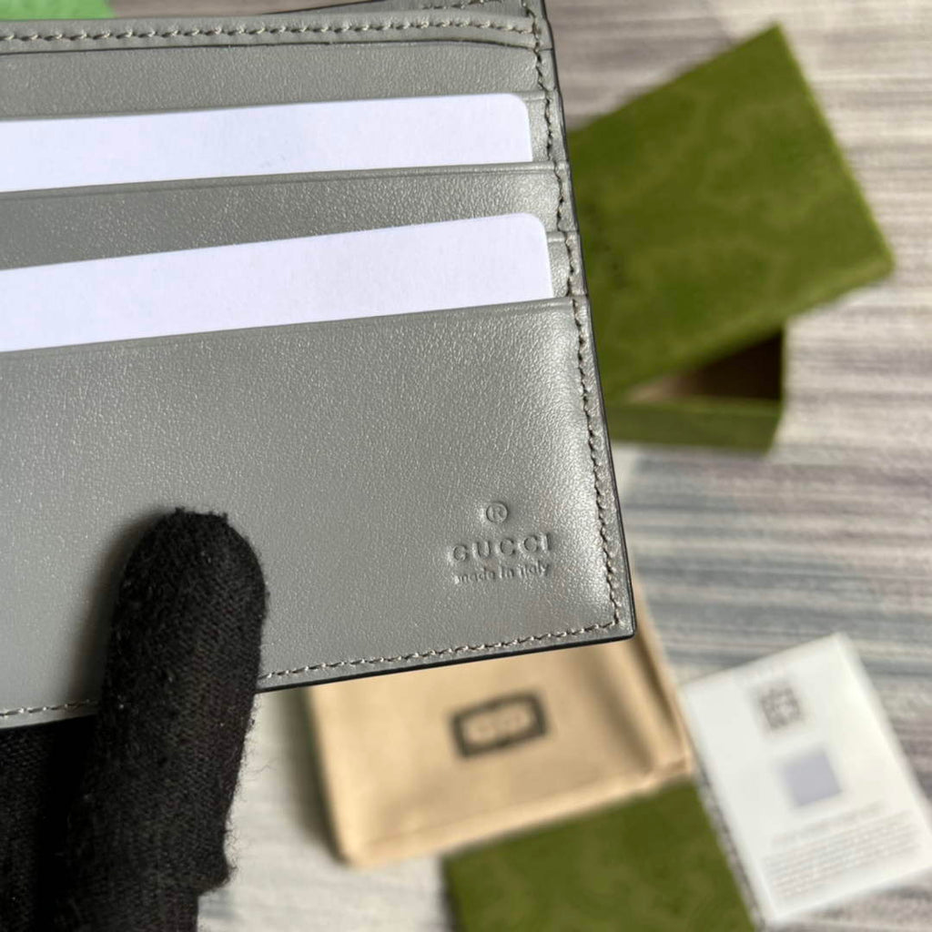 ‎Gucci ‎625559 GG embossed bi-fold wallet Gray