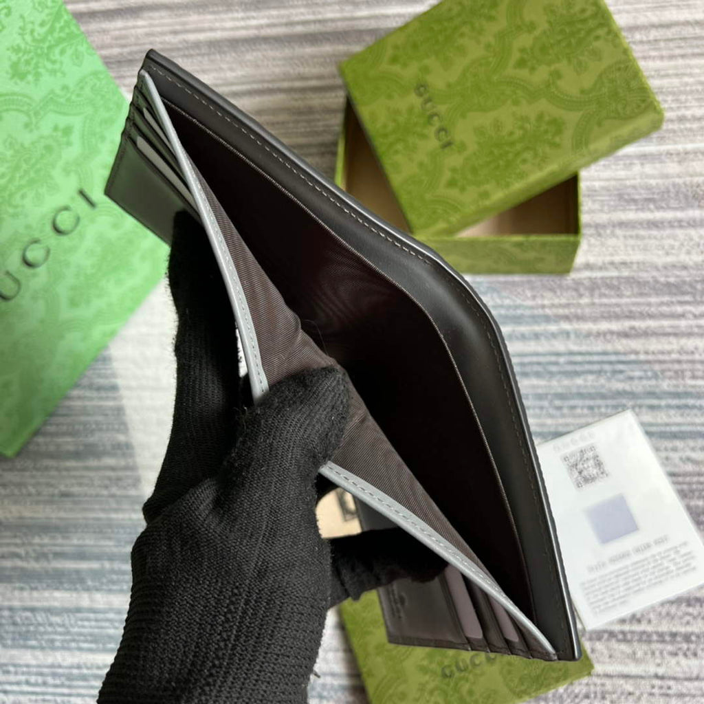‎Gucci ‎625559 GG embossed bi-fold wallet Gray
