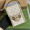 Gucci ‎‎625615 Horsebit 1955 mini bag beige GG Supreme