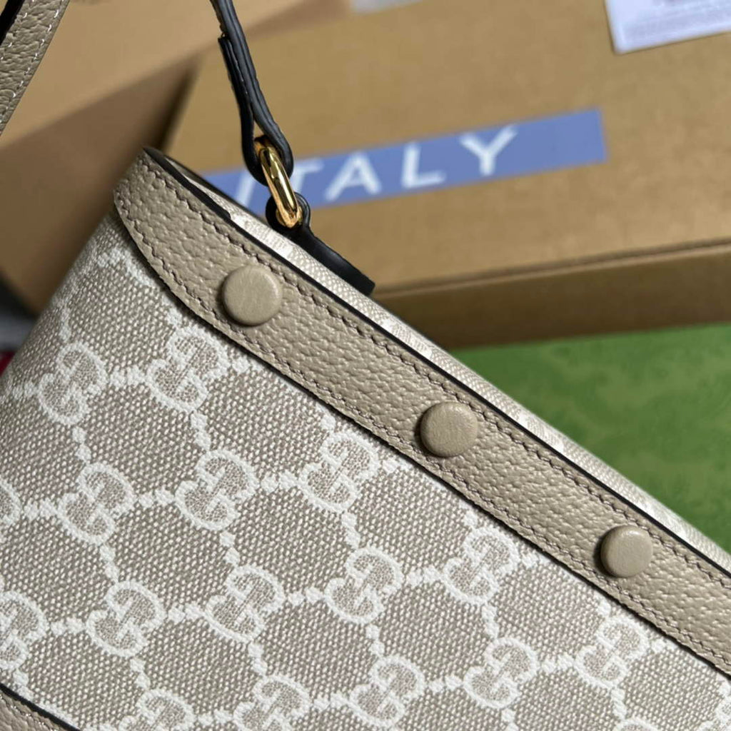 Gucci ‎‎625615 Horsebit 1955 mini bag beige GG Supreme