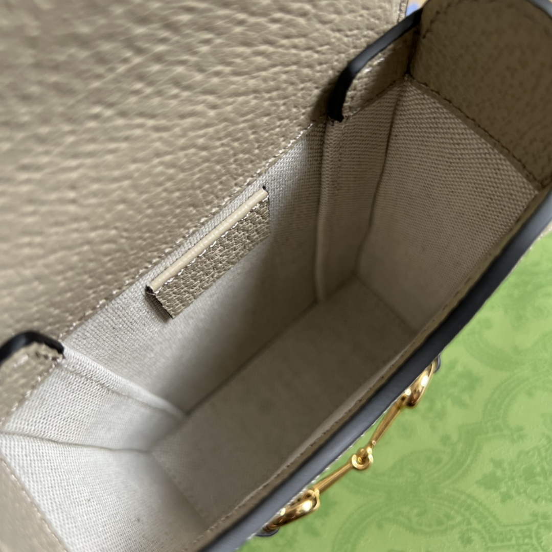 Gucci ‎‎625615 Horsebit 1955 mini bag beige GG Supreme