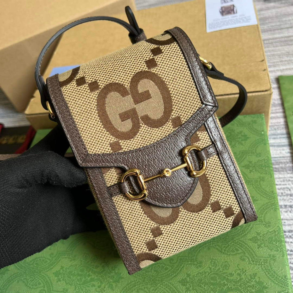 Gucci ‎‎625615 Jumbo GG mini bag Camel jumbo GG