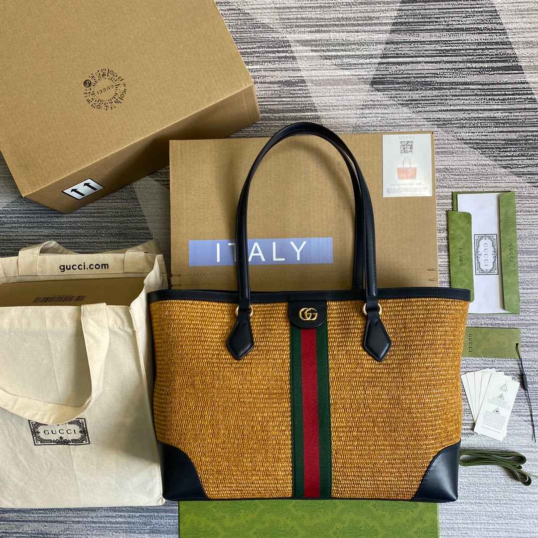 Gucci ‎631685 Ophidia GG medium tote Brown Supreme canvas