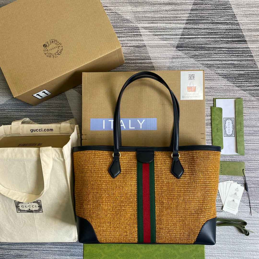 Gucci ‎631685 Ophidia GG medium tote Brown Supreme canvas