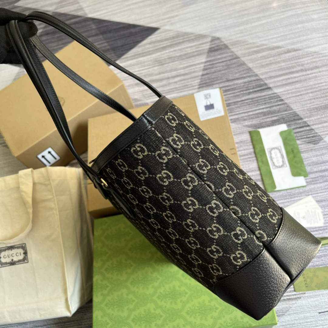 Gucci ‎631685 Ophidia GG medium tote Black Supreme canvas