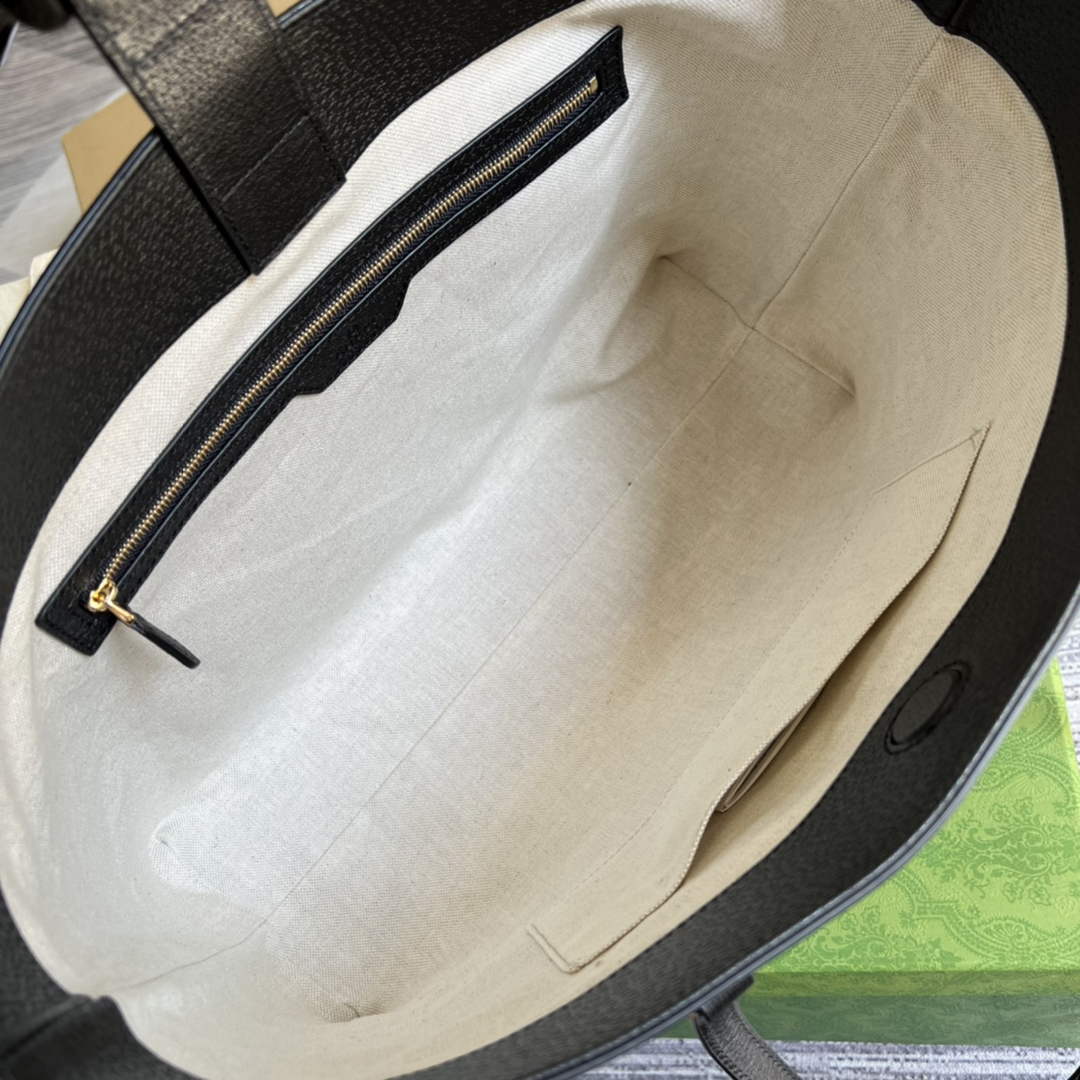Gucci ‎631685 Ophidia GG medium tote Black Supreme canvas