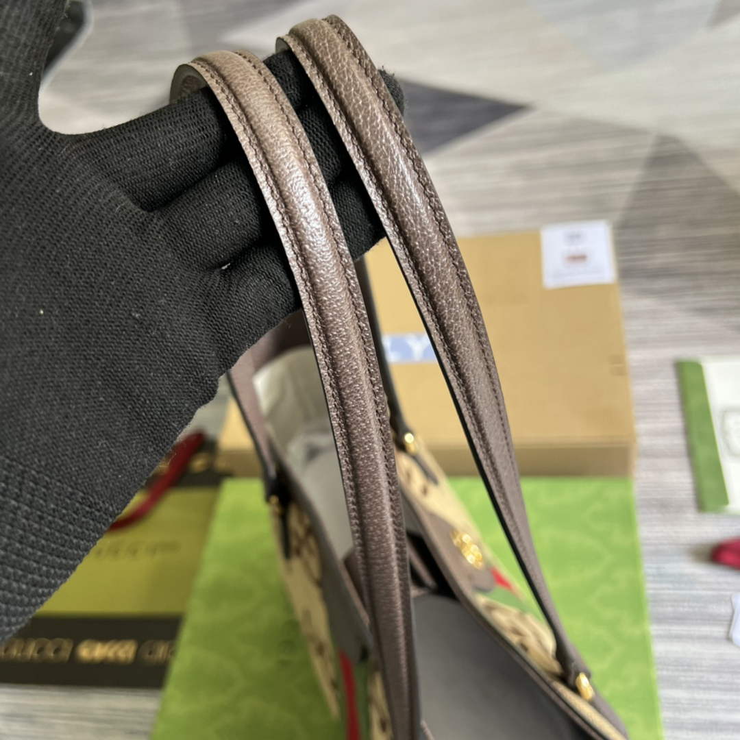 Gucci ‎631685 Ophidia jumbo GG medium tote Camel GG canvas