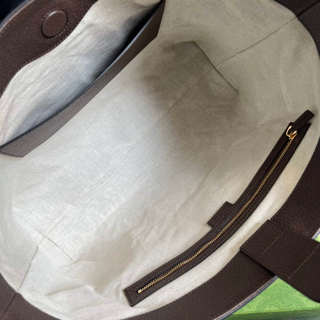Gucci ‎631685 Ophidia jumbo GG medium tote Camel GG canvas