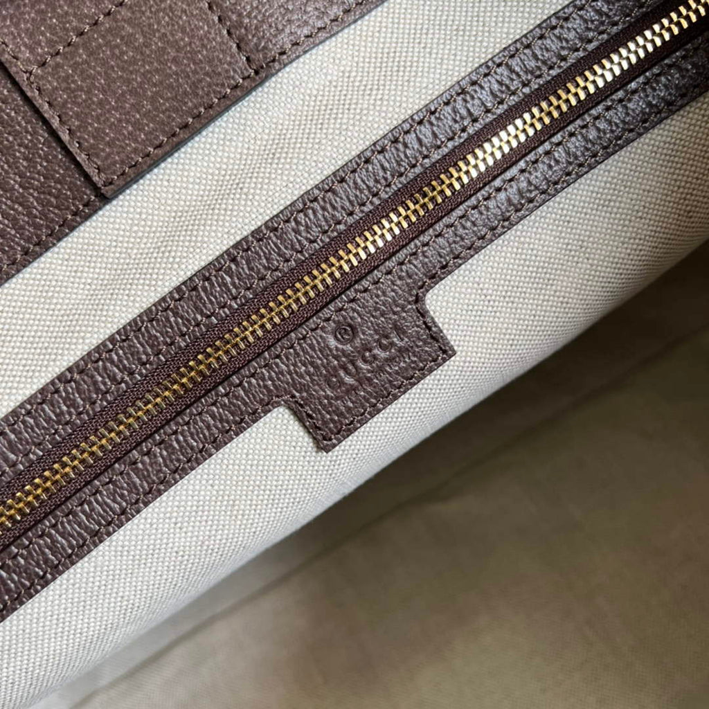 Gucci ‎631685 Ophidia jumbo GG medium tote Camel GG canvas