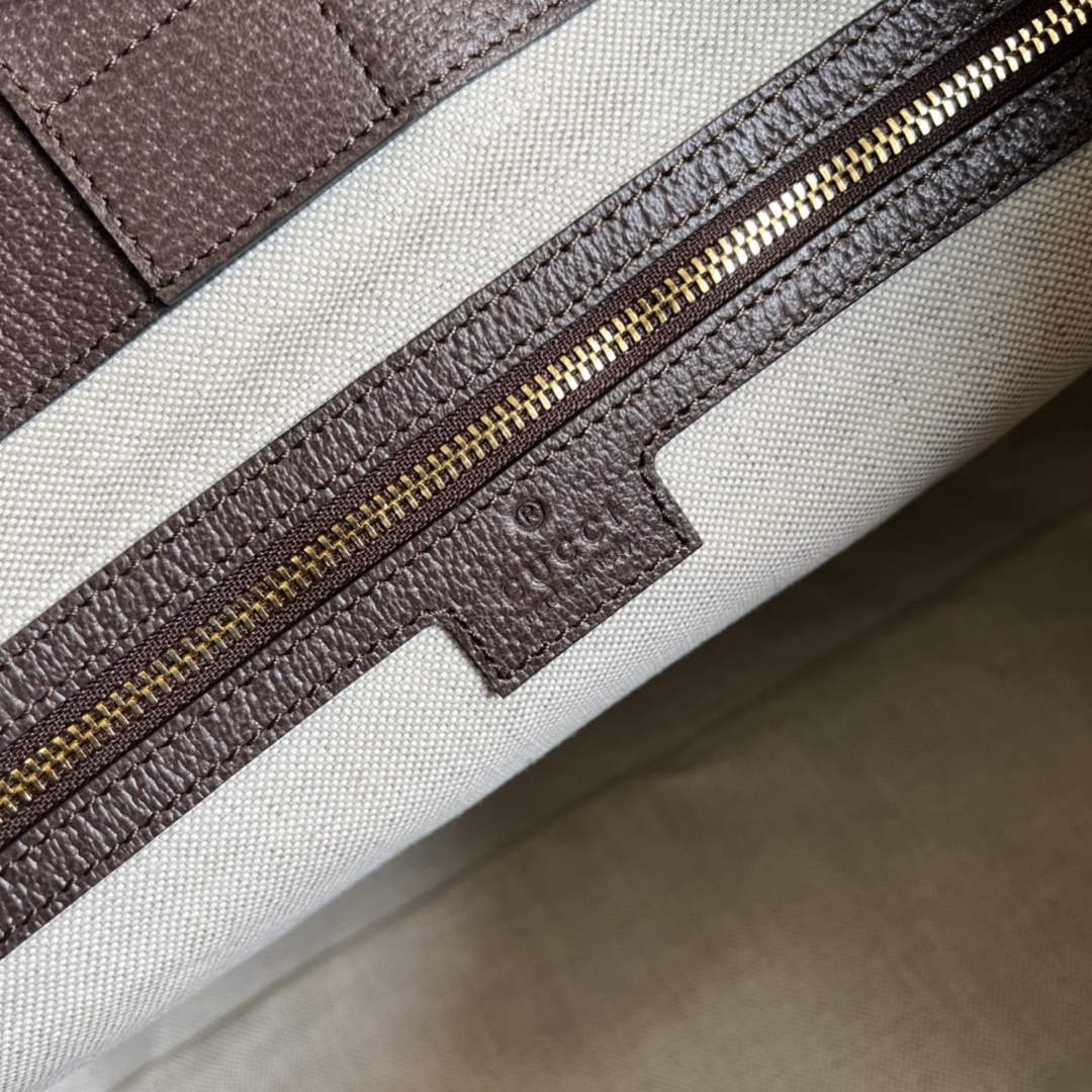Gucci ‎631685 Ophidia jumbo GG medium tote Camel GG canvas