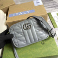 Gucci 634936 GG Marmont mini shoulder bag dark gray