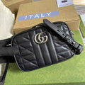 Gucci 634936 GG Marmont mini shoulder handbag black
