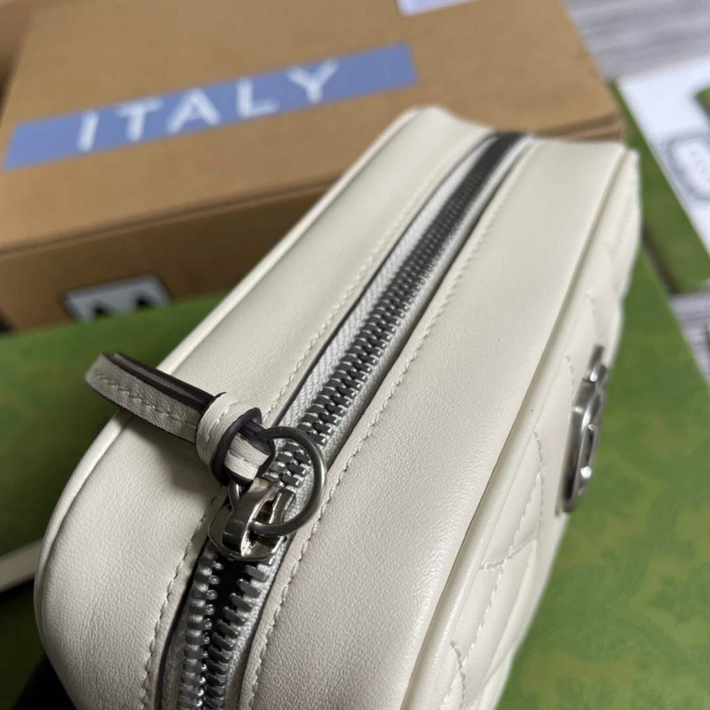 Gucci 634936 GG Marmont mini shoulder bag Beige