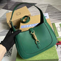 Gucci ‎636709 Jackie 1961 small natural grain bag green natural grain leather