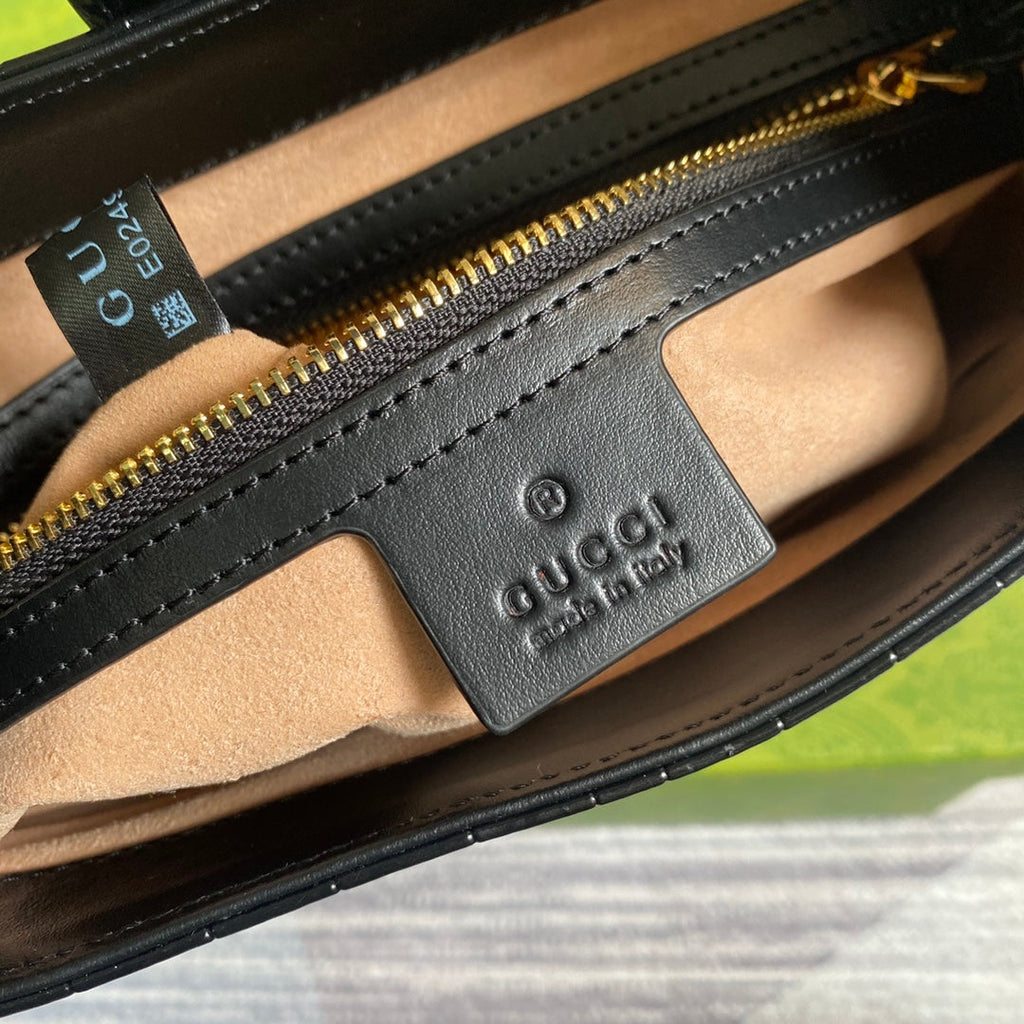 Gucci ‎636709 Jackie 1961 small python bag Black