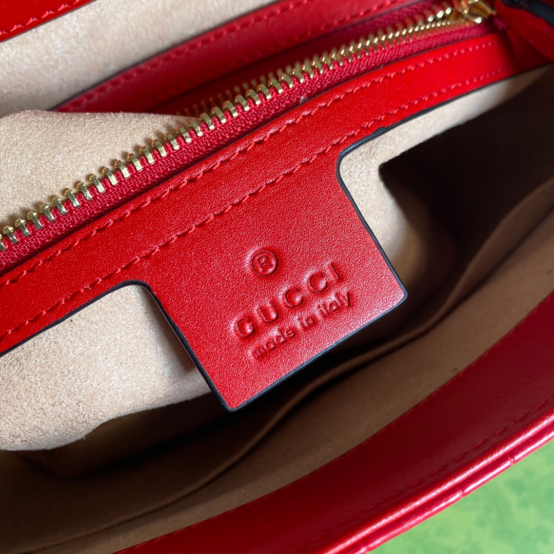 Gucci ‎636709 Jackie 1961 small python bag Red