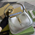 Gucci ‎636709 Jackie 1961 small shoulder bag silver leather