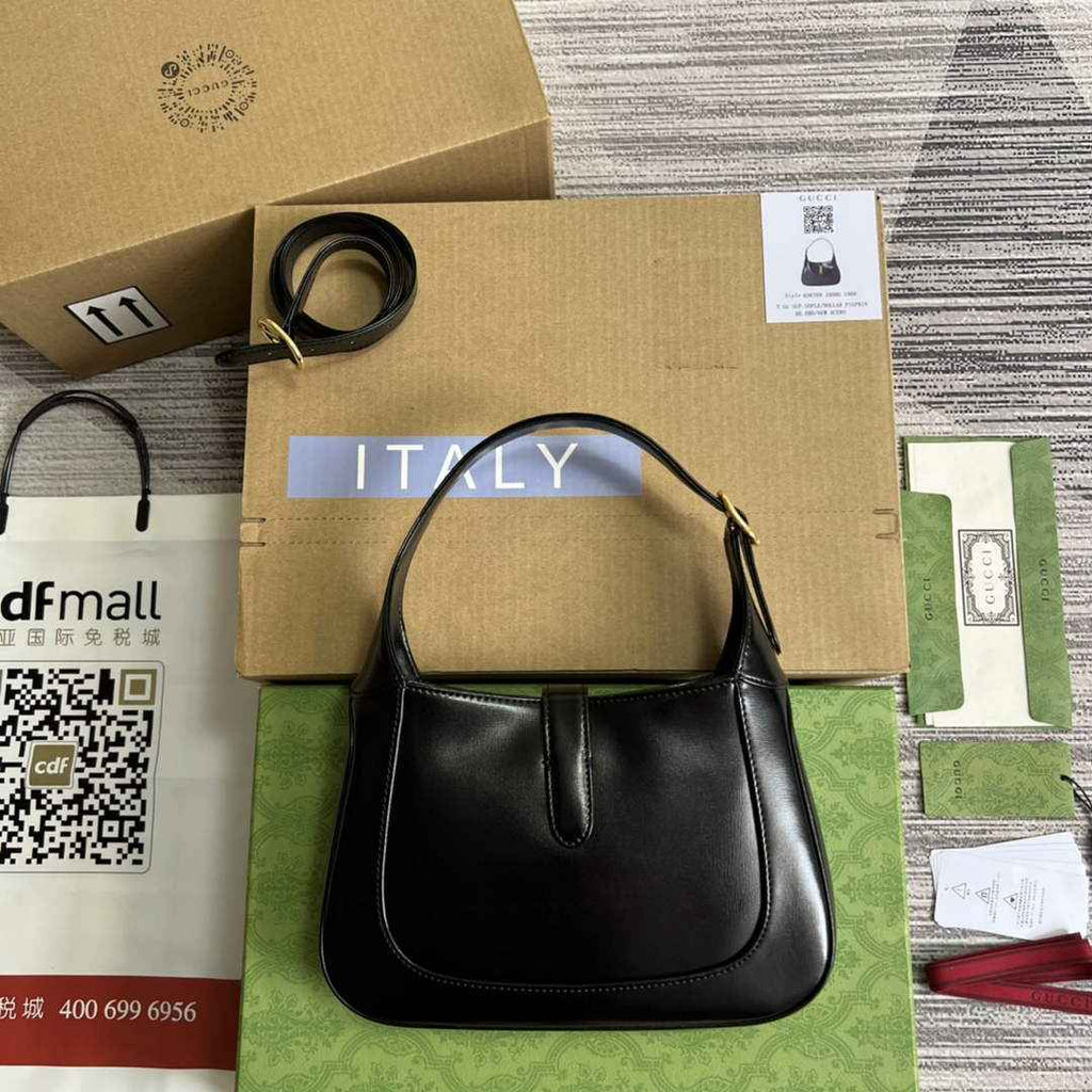 Gucci ‎636709 Jackie 1961 small shoulder bag black leather