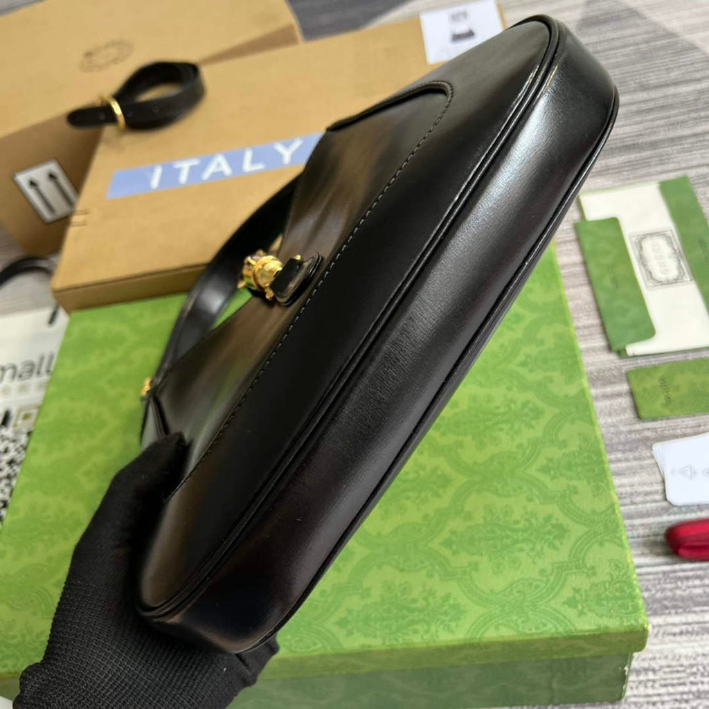 Gucci ‎636709 Jackie 1961 small shoulder bag black leather
