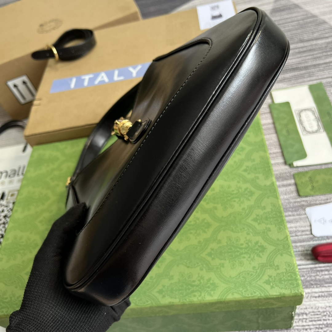 Gucci ‎636709 Jackie 1961 small shoulder bag black leather