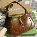 Gucci ‎636709 Jackie 1961 small shoulder bag brown leather