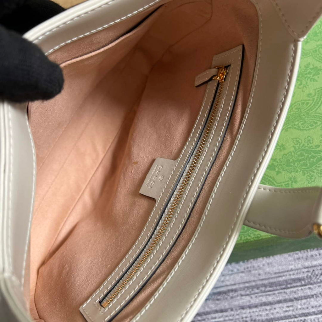 Gucci ‎636709 Jackie 1961 small shoulder bag beige leather