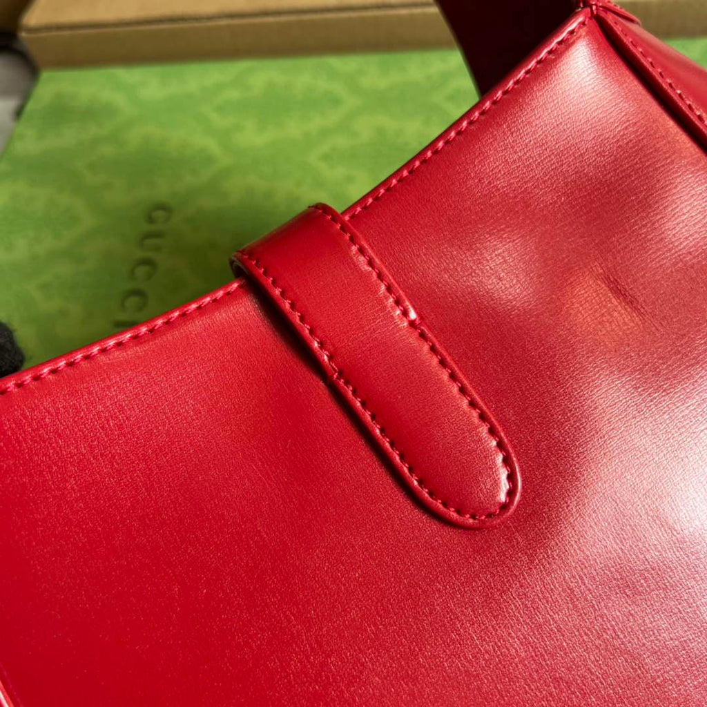 Gucci ‎636709 Jackie 1961 small shoulder bag red leather