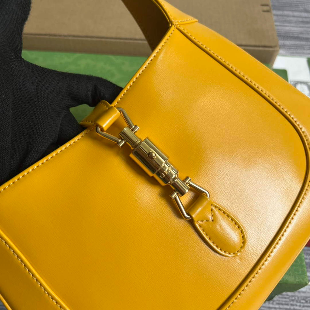 Gucci ‎636709 Jackie 1961 small shoulder bag yellow leather
