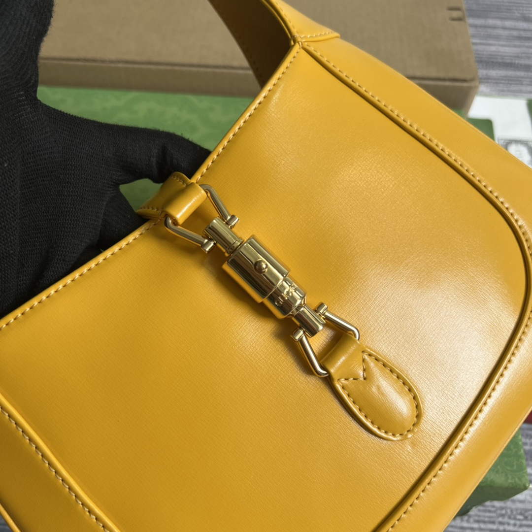 Gucci ‎636709 Jackie 1961 small shoulder bag yellow leather