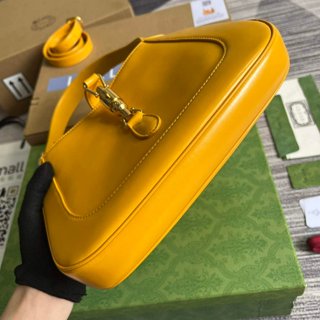 Gucci ‎636709 Jackie 1961 small shoulder bag yellow leather