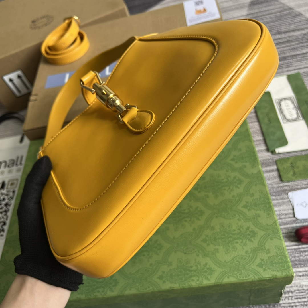Gucci ‎636709 Jackie 1961 small shoulder bag yellow leather
