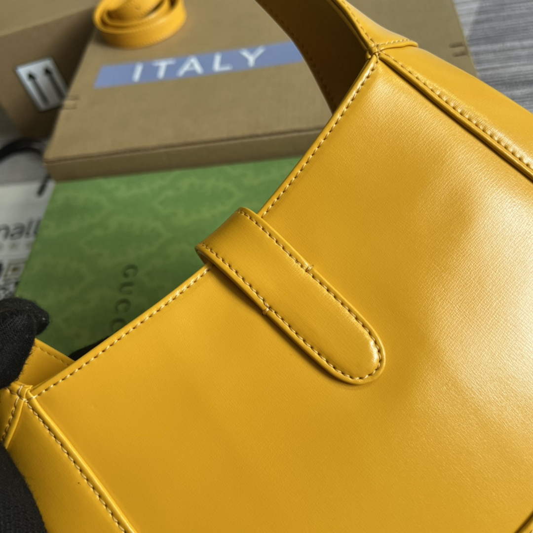 Gucci ‎636709 Jackie 1961 small shoulder bag yellow leather