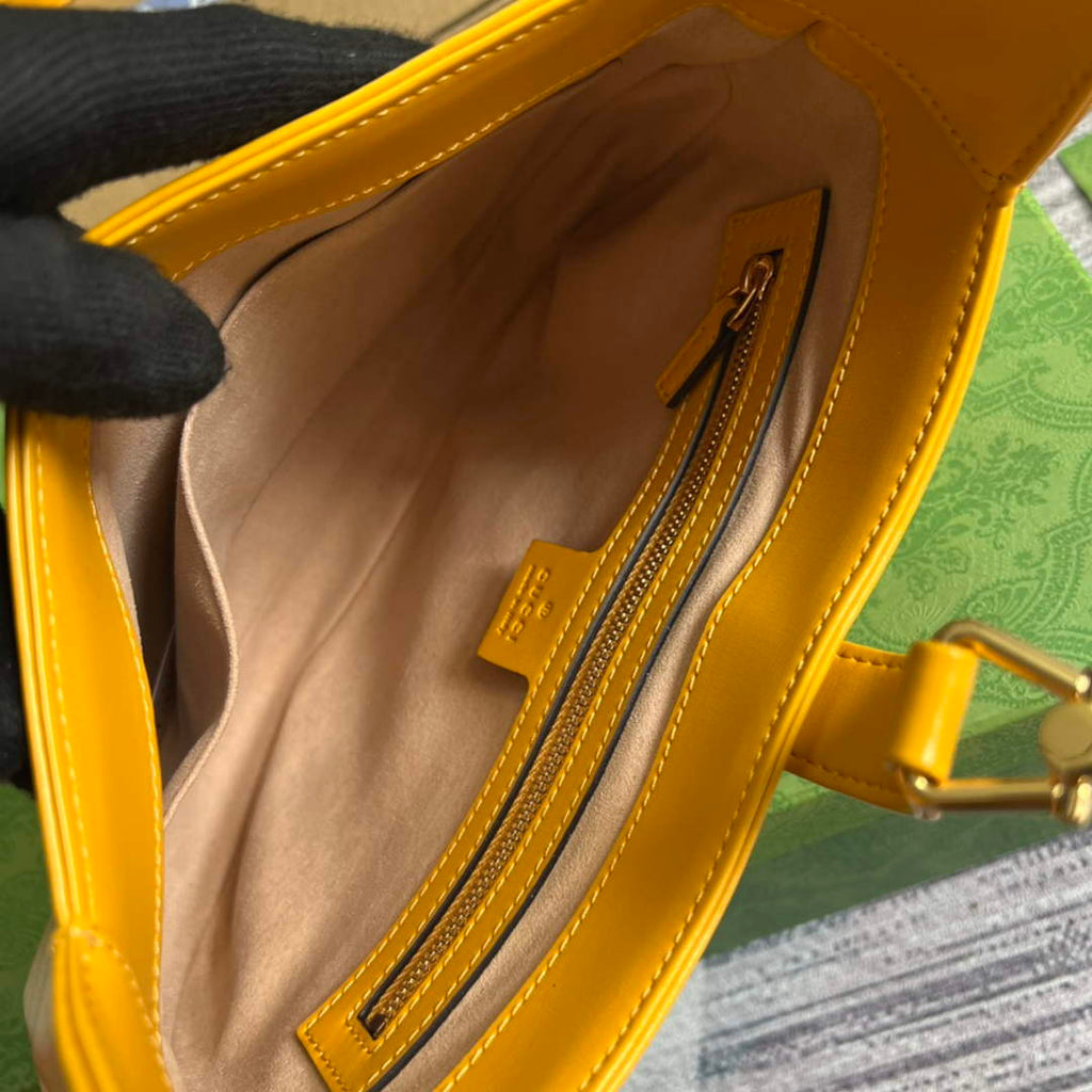 Gucci ‎636709 Jackie 1961 small shoulder bag yellow leather