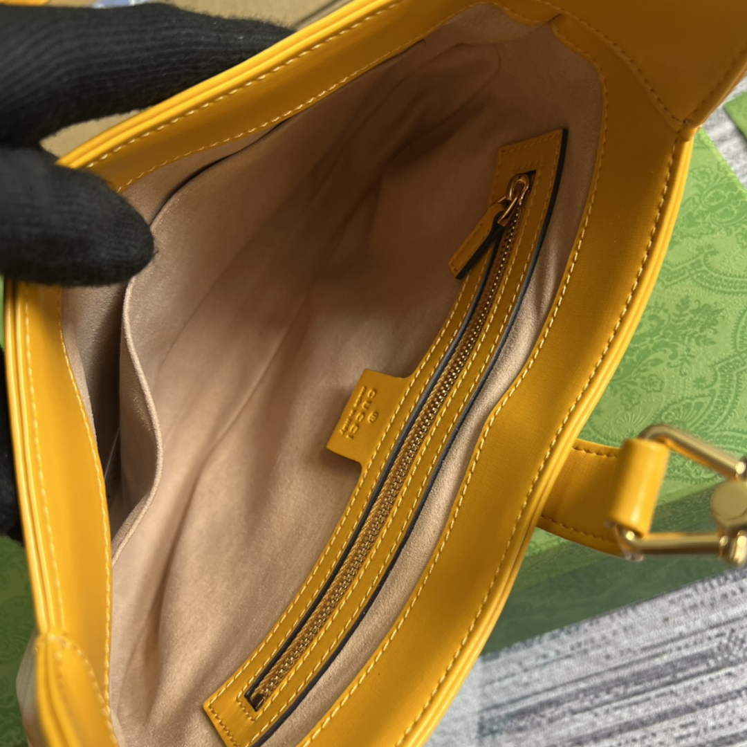 Gucci ‎636709 Jackie 1961 small shoulder bag yellow leather