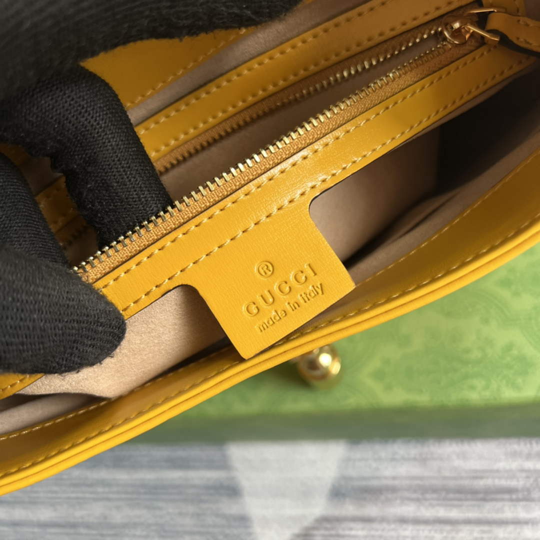 Gucci ‎636709 Jackie 1961 small shoulder bag yellow leather