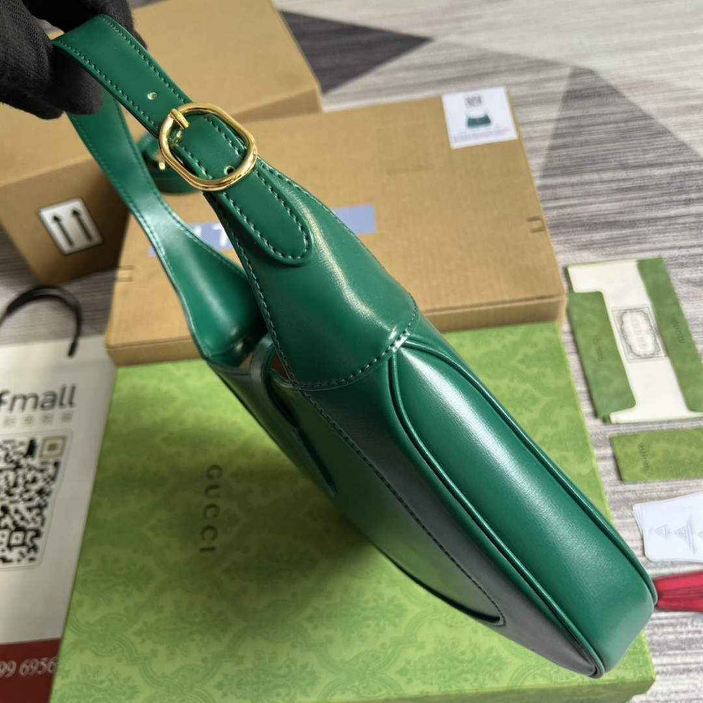 Gucci ‎636709 Jackie 1961 small shoulder bag green leather