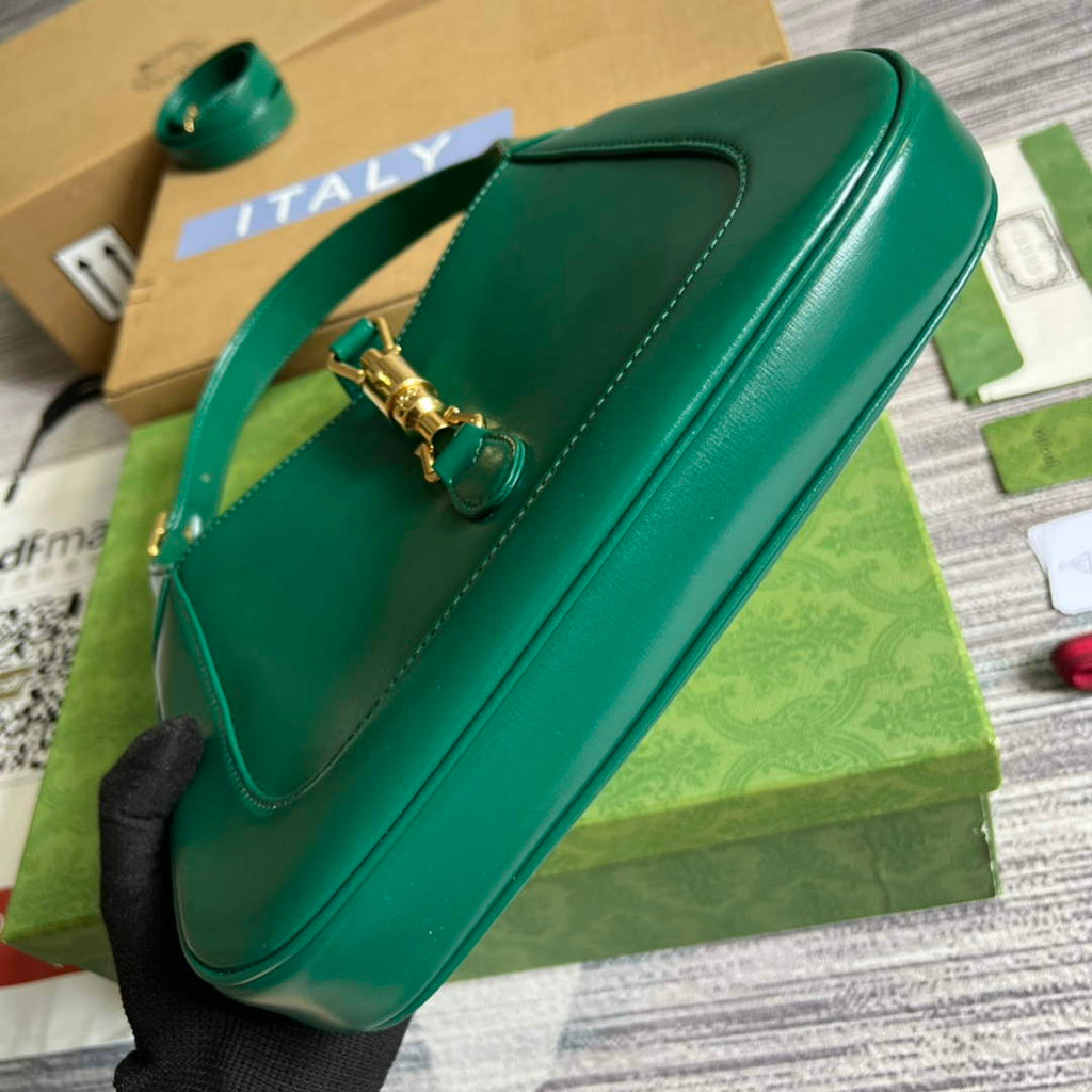 Gucci ‎636709 Jackie 1961 small shoulder bag green leather