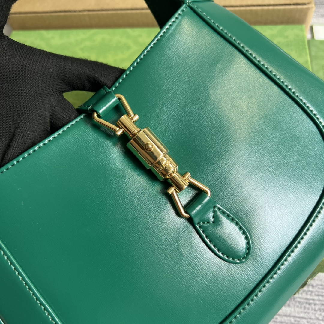 Gucci ‎636709 Jackie 1961 small shoulder bag green leather