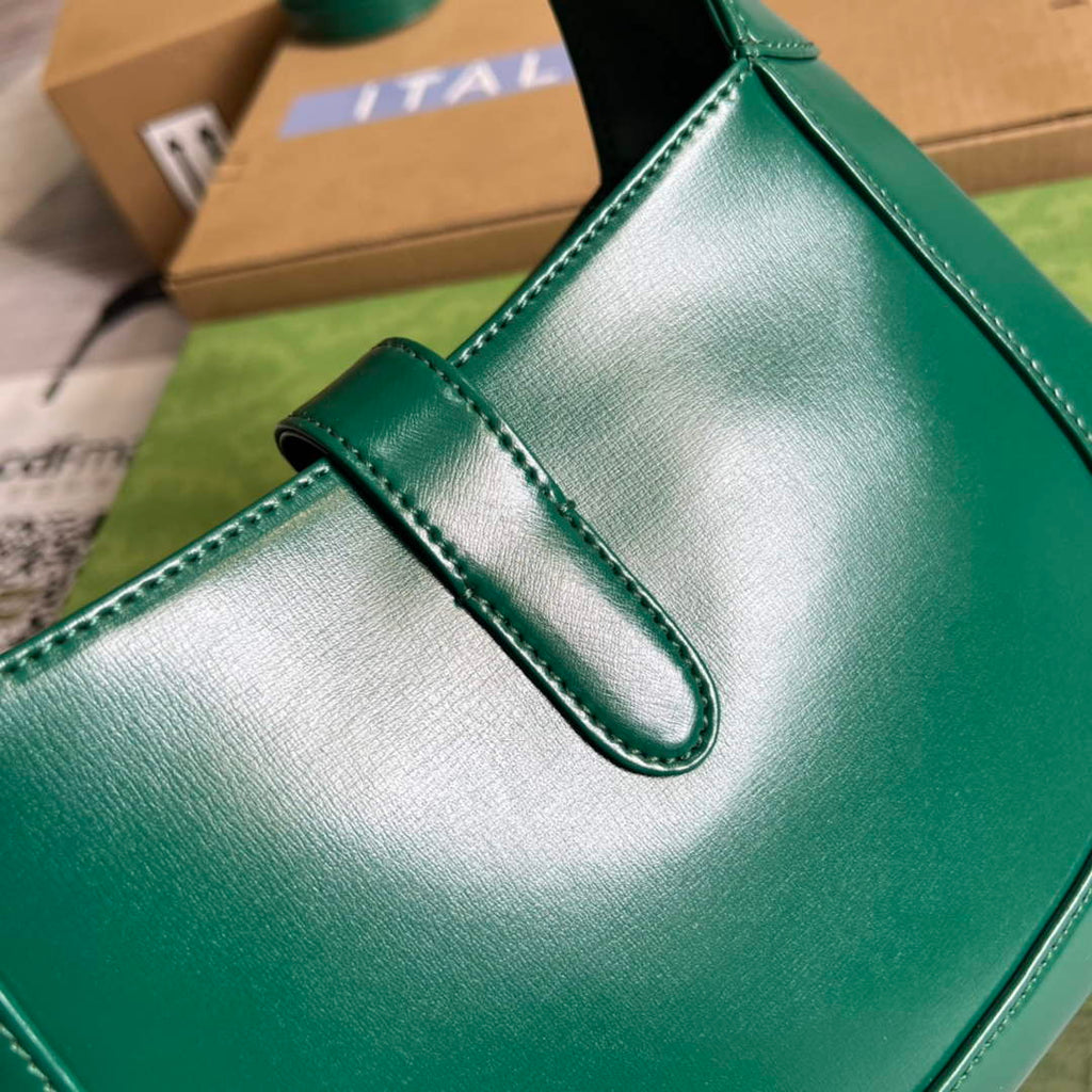 Gucci ‎636709 Jackie 1961 small shoulder bag green leather