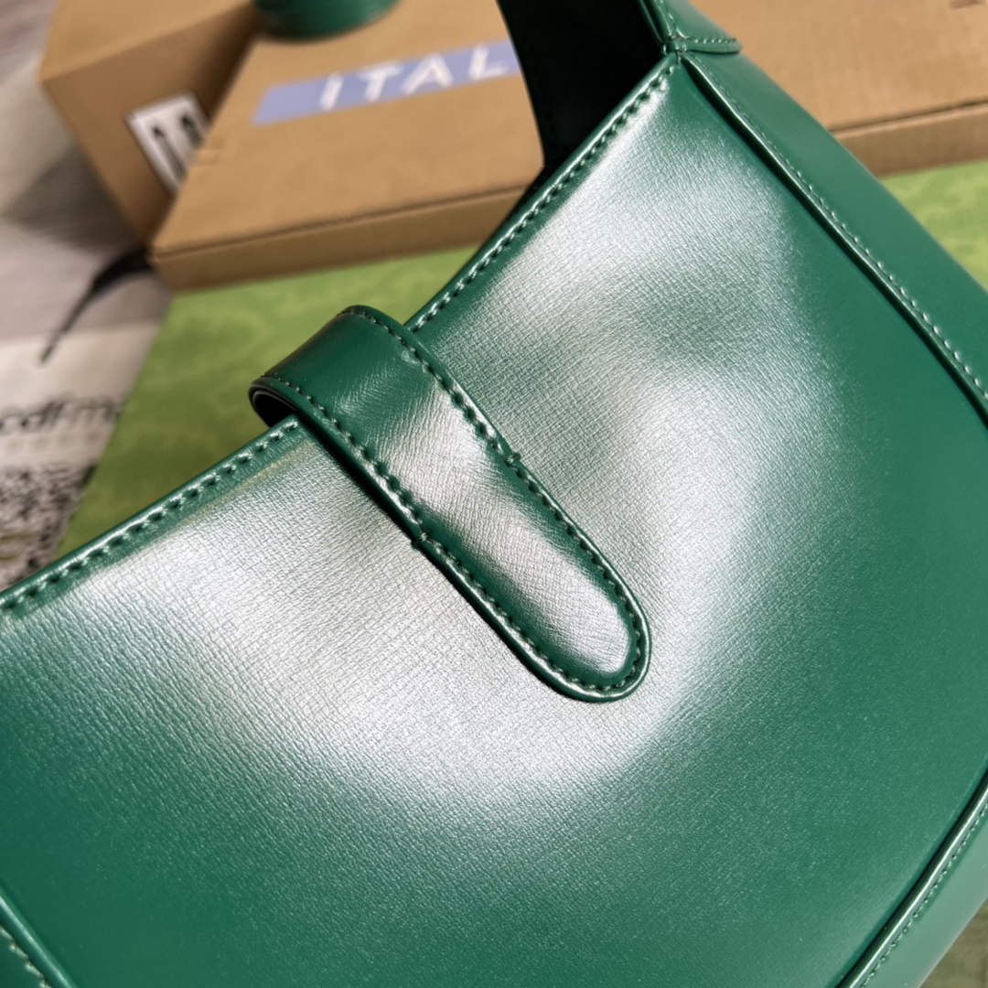 Gucci ‎636709 Jackie 1961 small shoulder bag green leather